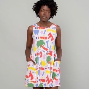 Nooworks Big Pocket Dress Sz XL A-OK Print